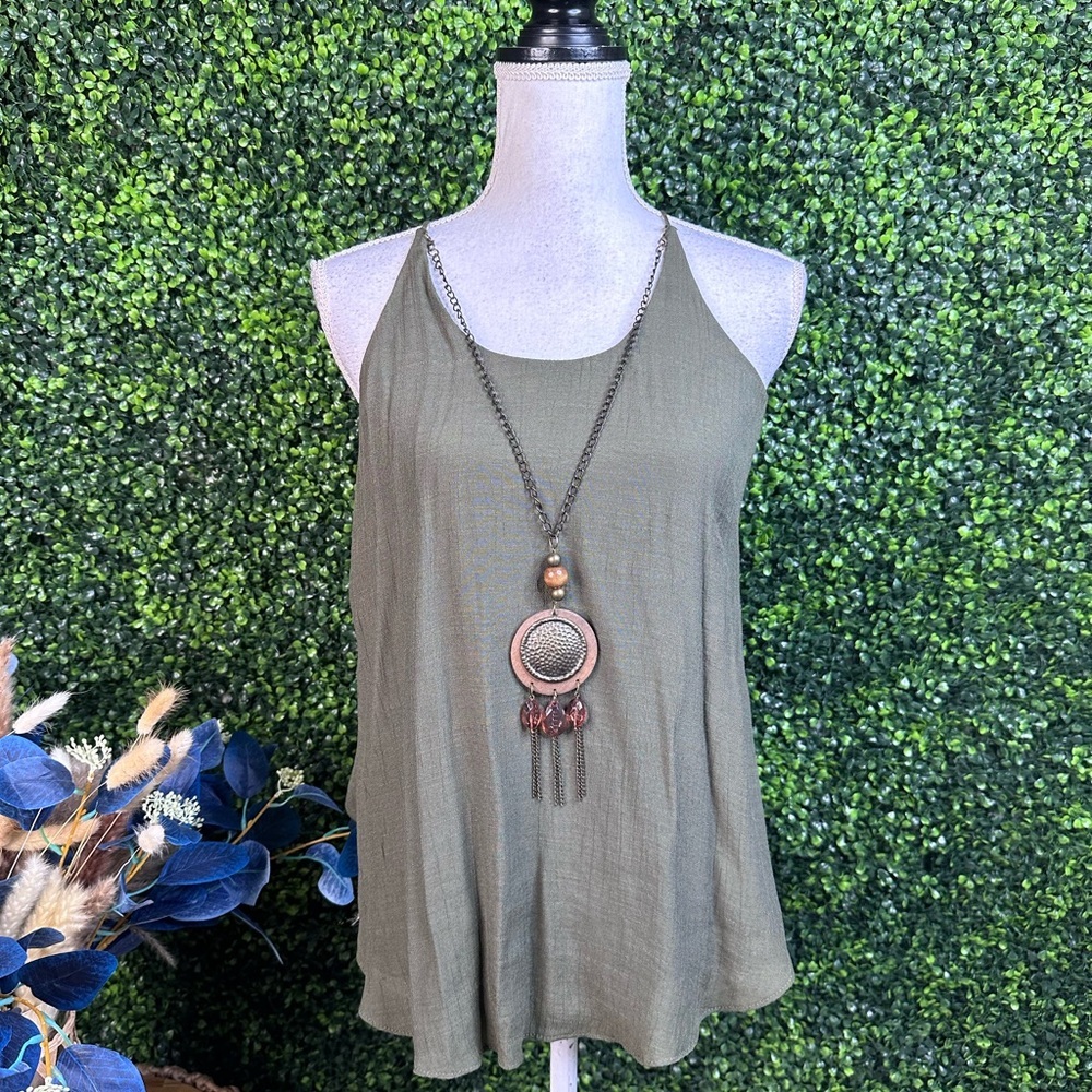 Olive‎ Green Women's Top